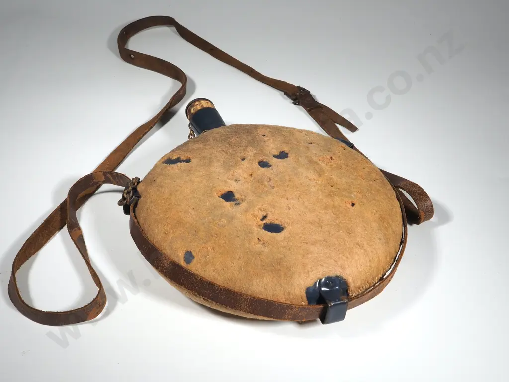 British Boer War Waterbottle: Mothing & Replacement Strap Image 1++