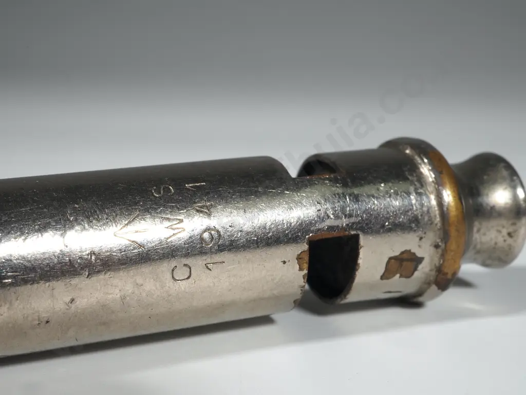 1941 Dated Broad Arrow Marked Trench Whistle Image 1++