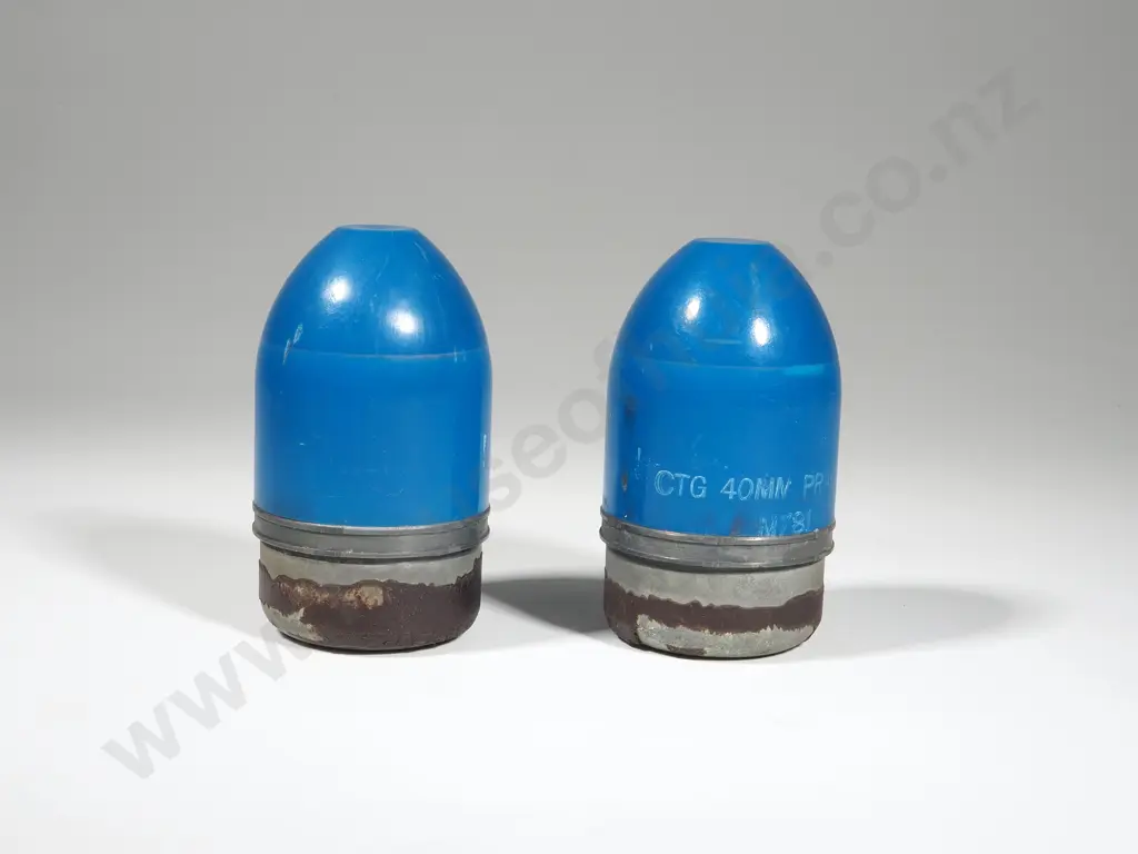 Two New Zealand 40mm Practice Projectiles Image 1++