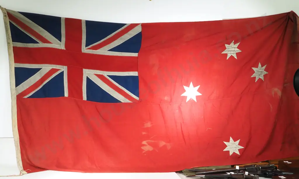 Large WW2 Era New Zealand Merchant Navy Flag: 2100 x 1200mm Image 1++