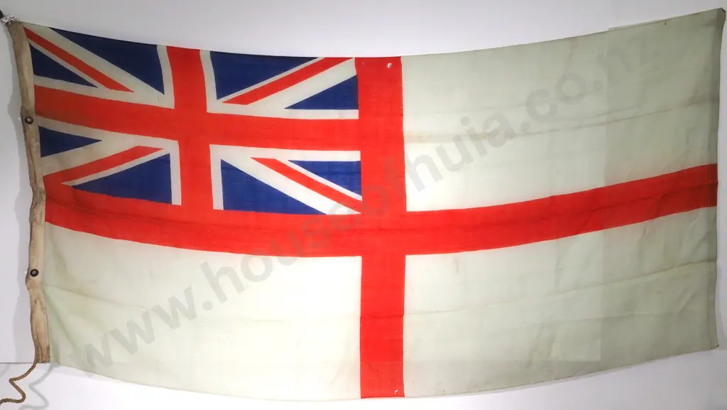 WW2 1941 Dated New Zealand White Ensign Flag 1750 x 850mm Image 1++