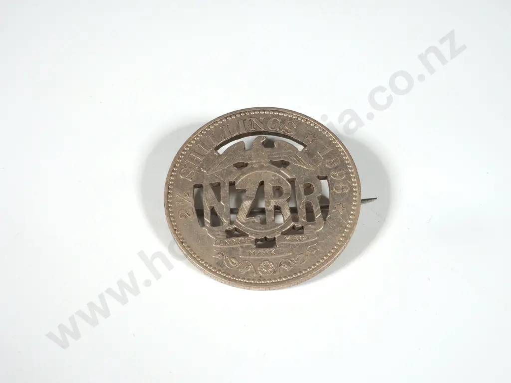 Silver NZRR (Rough Riders) Boer War Brooch Image 1++