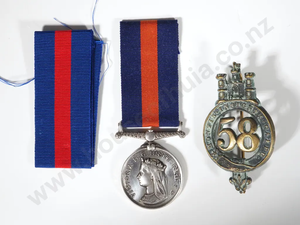 New Zealand Medal Maori Land Wars 1452 Corporal James Huckstep 58th Regiment of Foot - First Maori Land Wars 1845 - 1847 Image 1++