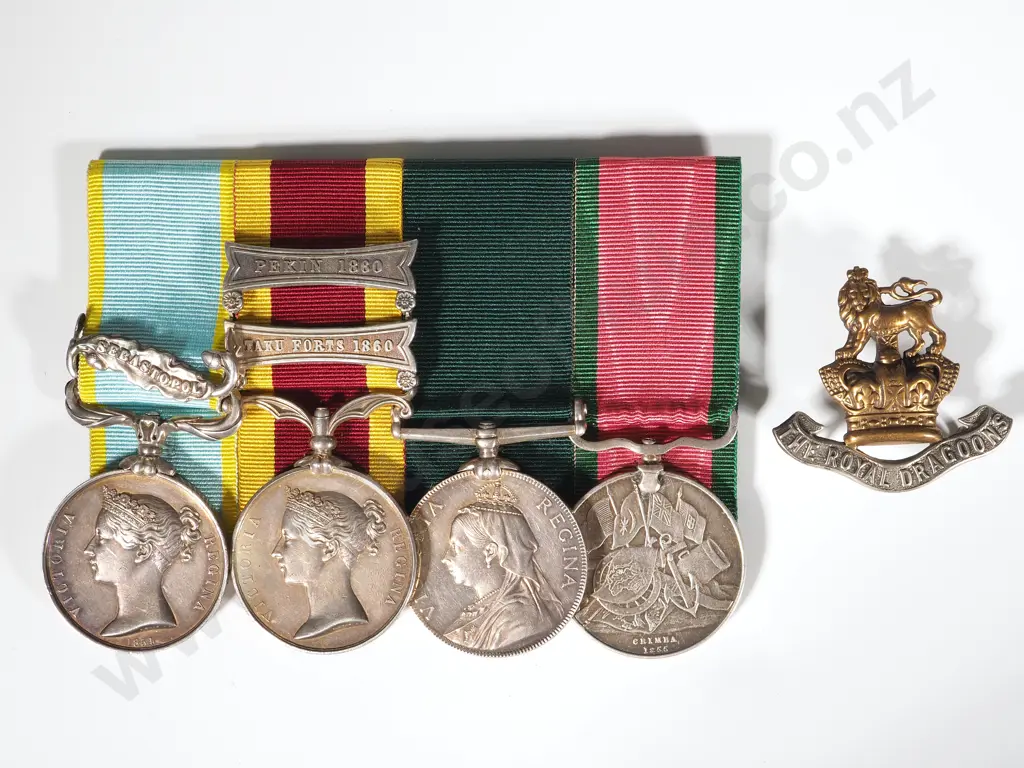 English Group of Four - Crimea / 2nd China / Cam / English Crimea Medal to Thackray Image 1++