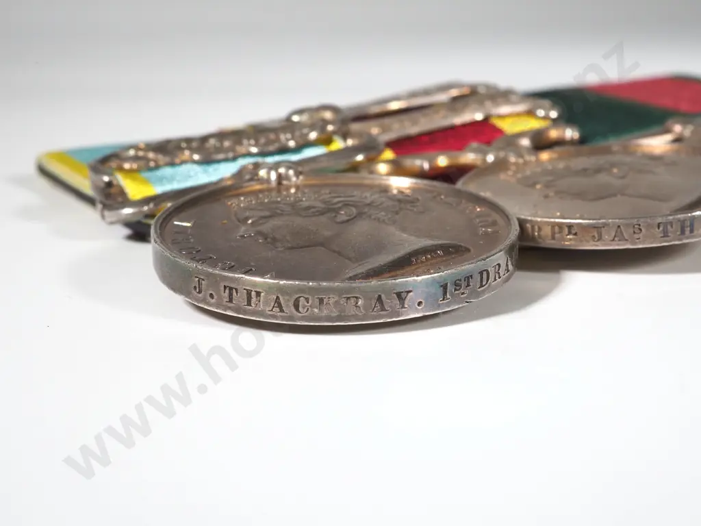 English Group of Four - Crimea / 2nd China / Cam / English Crimea Medal to Thackray Image 1++