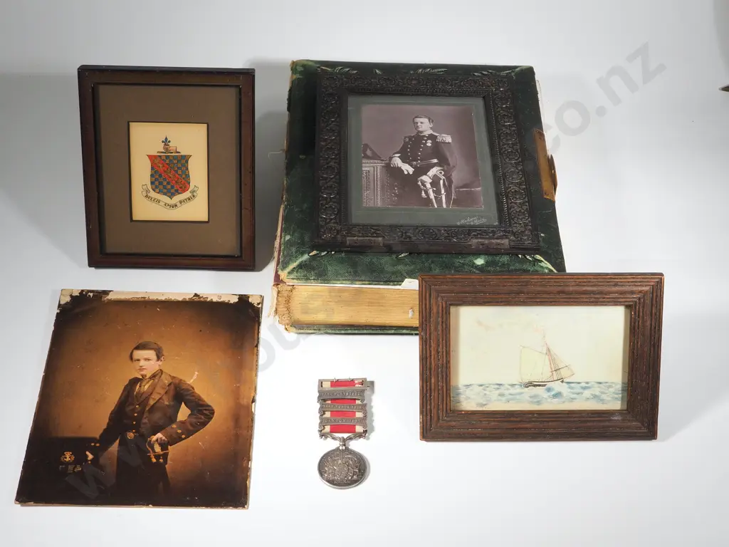 Family Ephemera & Unnamed (as issued) 2nd China War Medal - to Captain Francis Hayter Royal Navy Image 1++