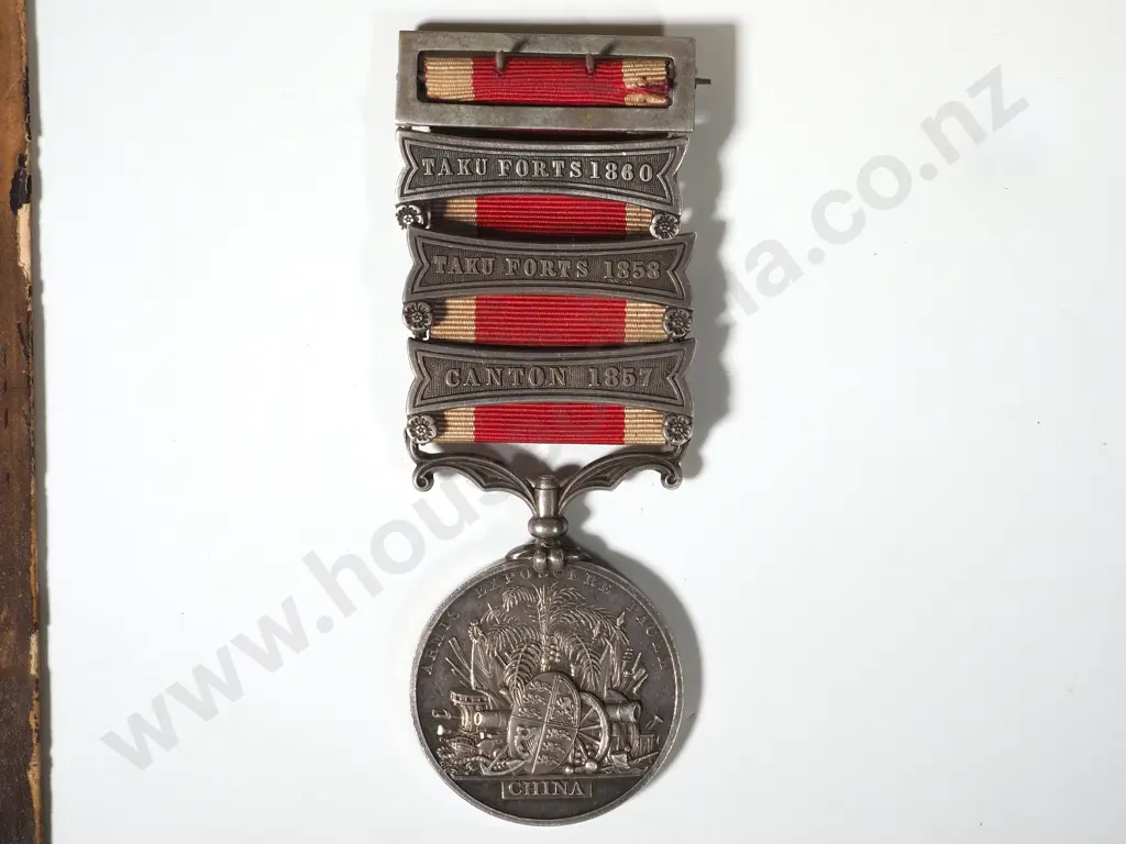 Family Ephemera & Unnamed (as issued) 2nd China War Medal - to Captain Francis Hayter Royal Navy Image 1++