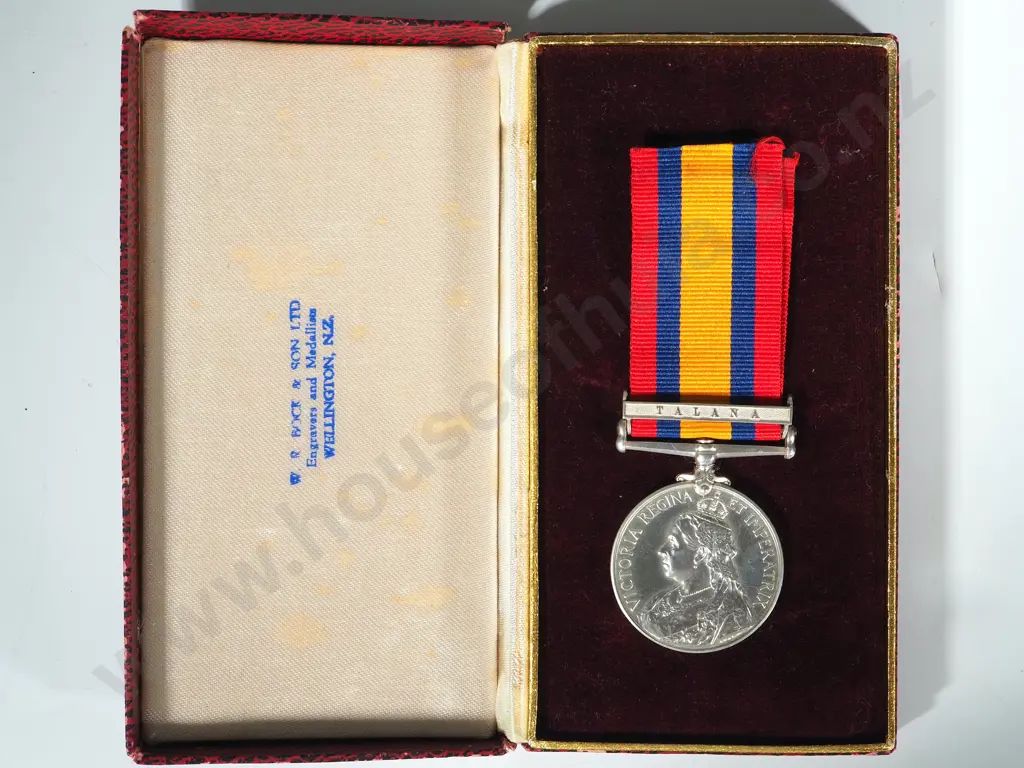 Q.S.A. to Trooper A.G. Marsh Dundee Town Guard - Single Clasp Talana - In Uncirculated Condition Image 1++