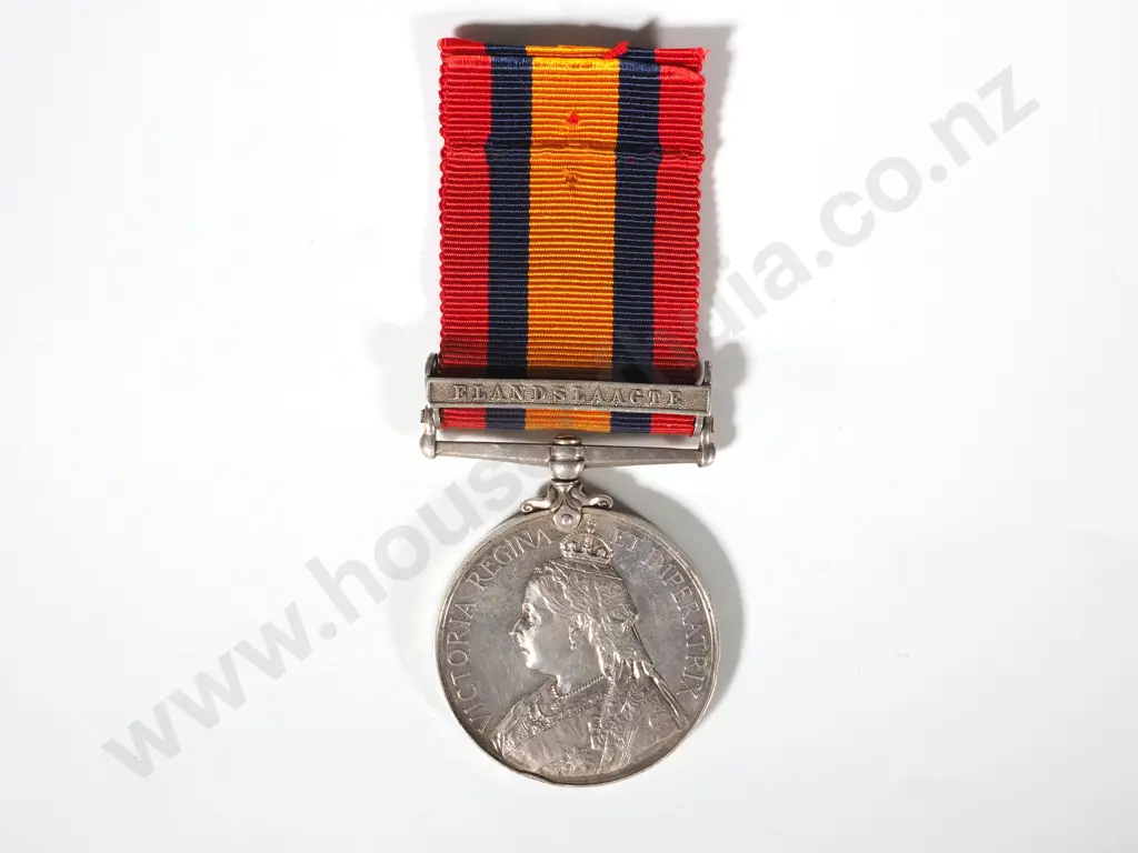 Q.S.A. Medal to Private Alexander George Wounded in Action w Scarce Elandslaagte Clasp / Copy of Regt Roll Image 1++