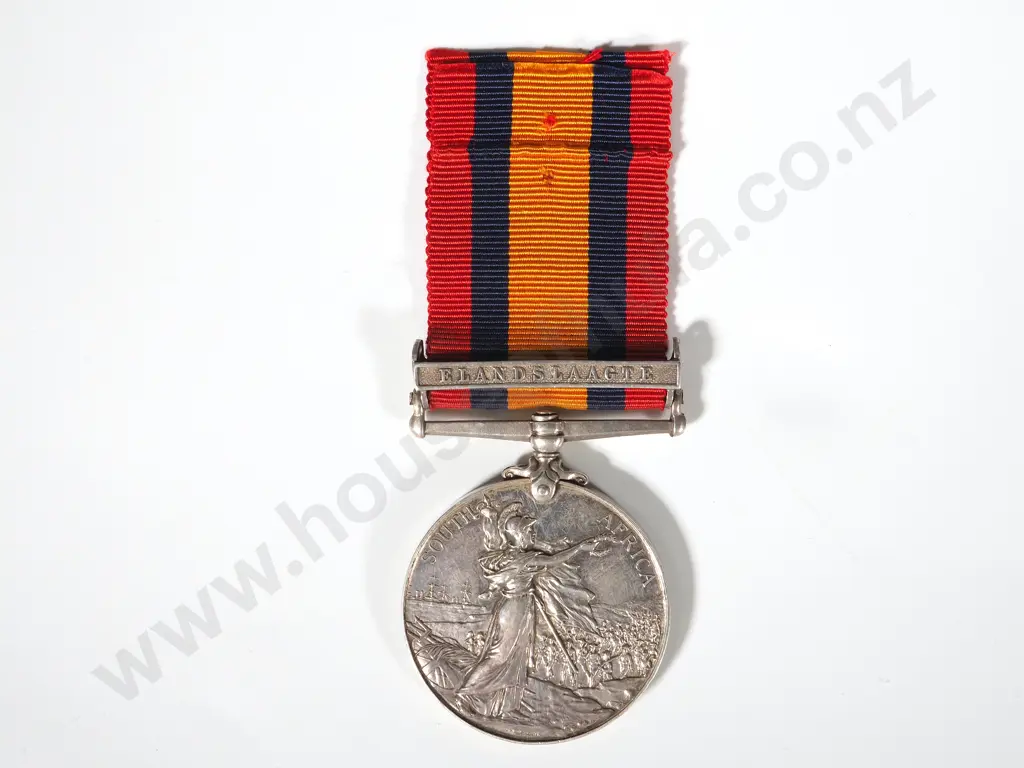 Q.S.A. Medal to Private Alexander George Wounded in Action w Scarce Elandslaagte Clasp / Copy of Regt Roll Image 1++