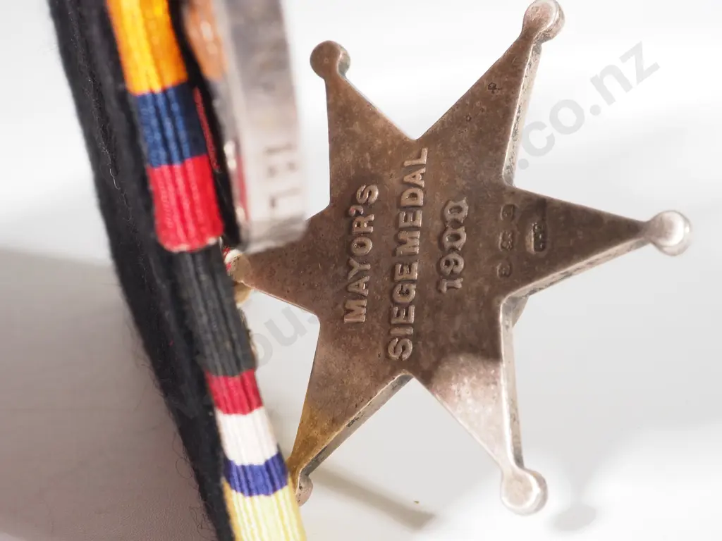 English Q.S.A. & Kimberly Star (Hallmark "a") Group of 2 to Pvt J J Green Royal North Lancashire Regiment & Brooch Image 1++