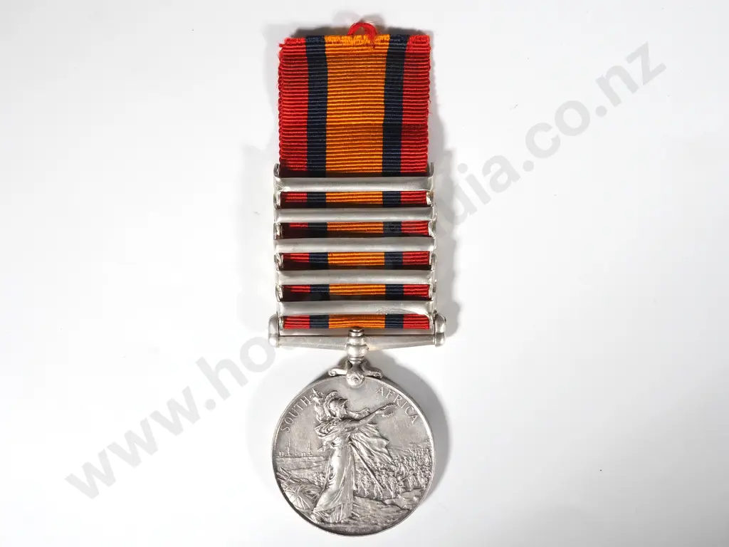 New Zealand Q.S.A. to 3rd Cont Charles Francis Tillyshort No. 700 w 5 Clasps Image 1++