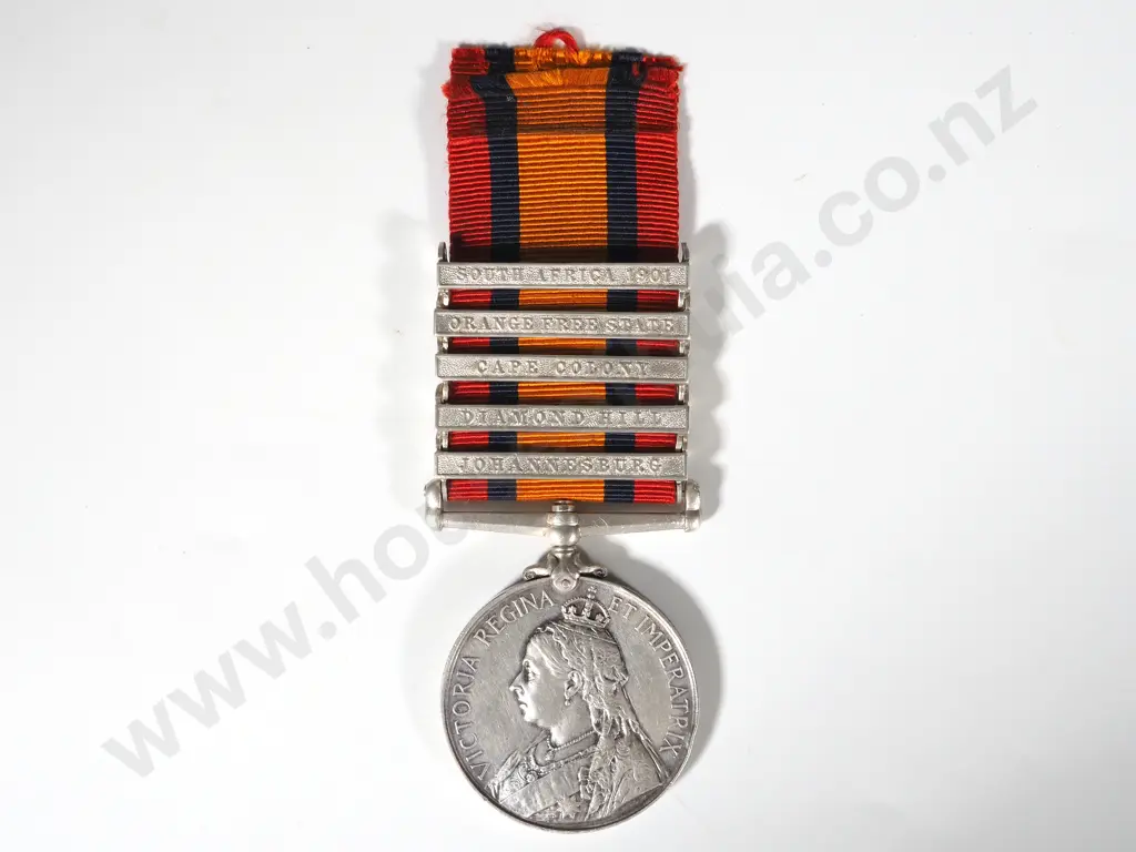 New Zealand Q.S.A. to 3rd Cont Charles Francis Tillyshort No. 700 w 5 Clasps Image 1++