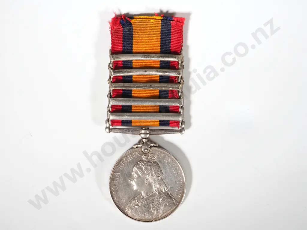 Q.S.A. to Trooper Frank William Ford - Damants Horse w 5 Clasps Image 1++