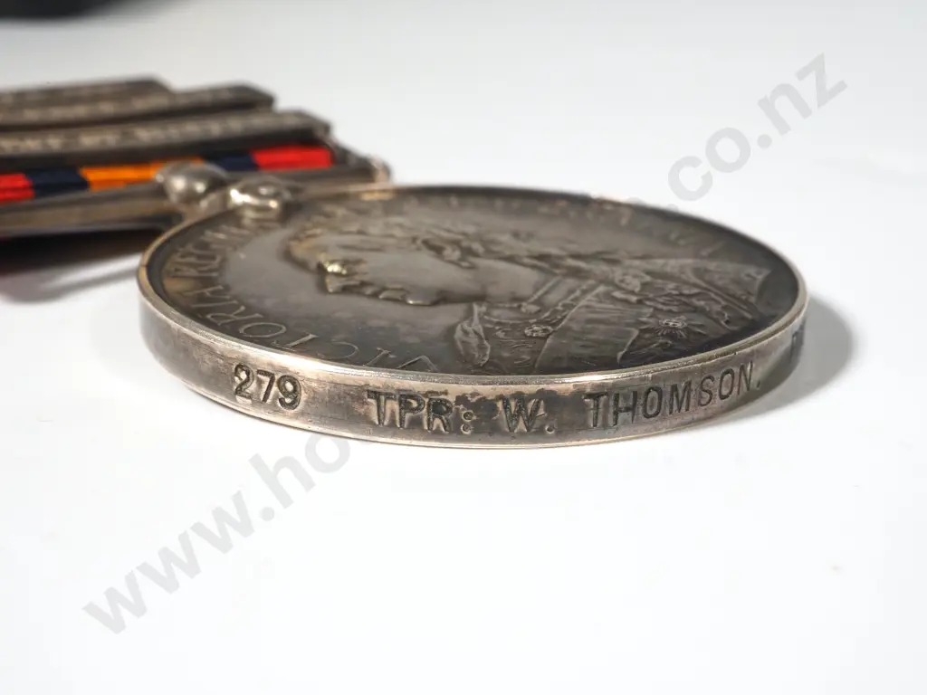 Q.S.A to Trooper William Thomson - Protectorate Regiment - Twice WIA & Sons Memorial Cross for Merchant Navy Image 1++