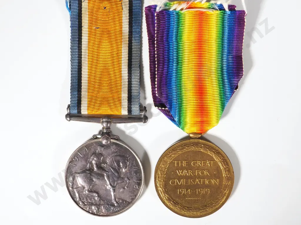 WW1 New Zealand Pair to No. 45029 Pvt Norman Wilks NZEF Image 1++