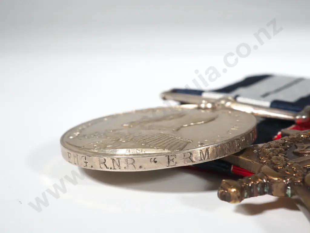 WW1 DSM Group of 4 to John Robert Strong RNR Trawler Ermine Image 1++