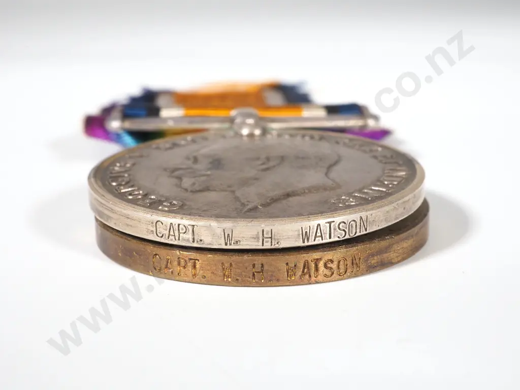 South African WW1 Military Cross & Pair to Captain W.H Watson North Somerset Yeomanry 2nd & 6th SA Infantry Image 1++