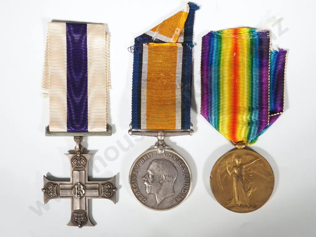 South African WW1 Military Cross & Pair to Captain W.H Watson North Somerset Yeomanry 2nd & 6th SA Infantry Image 1++
