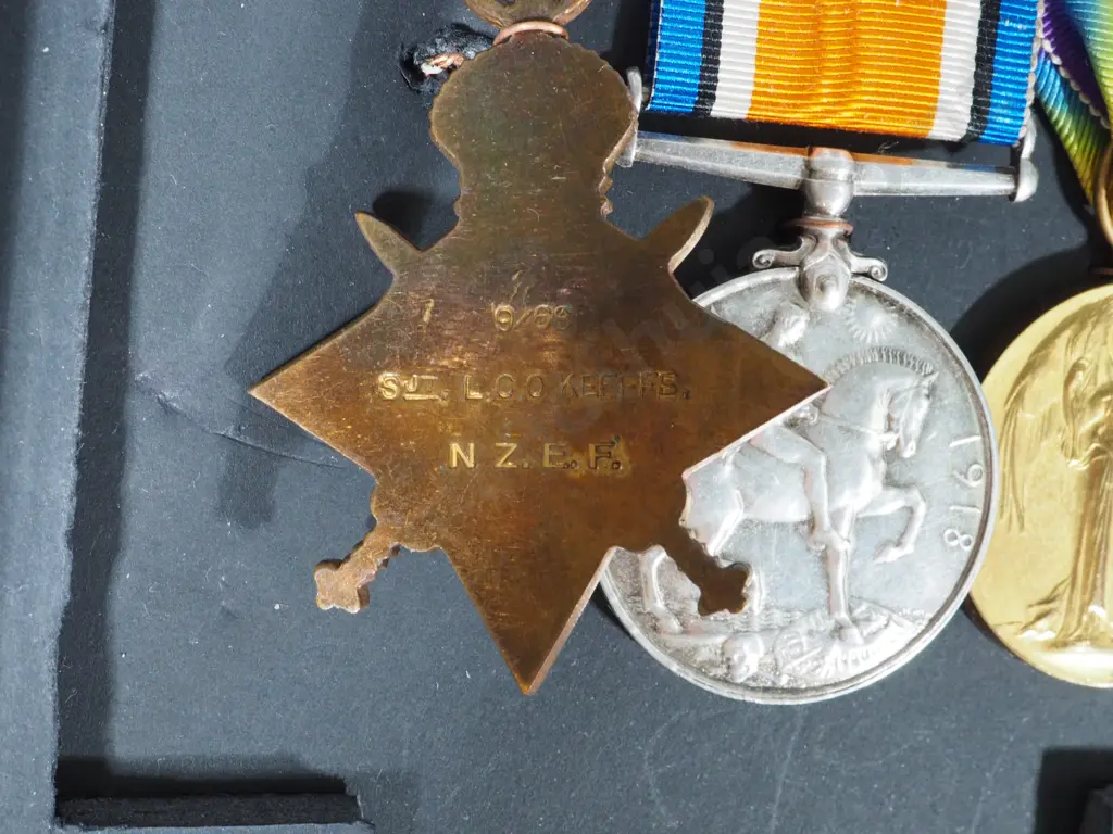 Exceptional WW1 NZ Gallipoli Campaign Group to Two Brothers Both Died August 1915 - Trios & Plaques & Token of Honour Image 1++