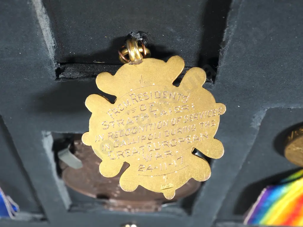 Exceptional WW1 NZ Gallipoli Campaign Group to Two Brothers Both Died August 1915 - Trios & Plaques & Token of Honour Image 1++