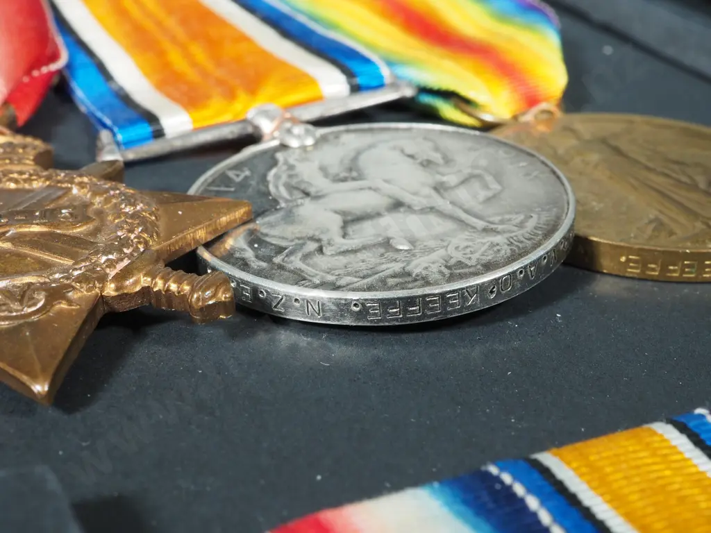 Exceptional WW1 NZ Gallipoli Campaign Group to Two Brothers Both Died August 1915 - Trios & Plaques & Token of Honour Image 1++