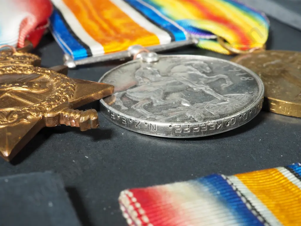 Exceptional WW1 NZ Gallipoli Campaign Group to Two Brothers Both Died August 1915 - Trios & Plaques & Token of Honour Image 1++