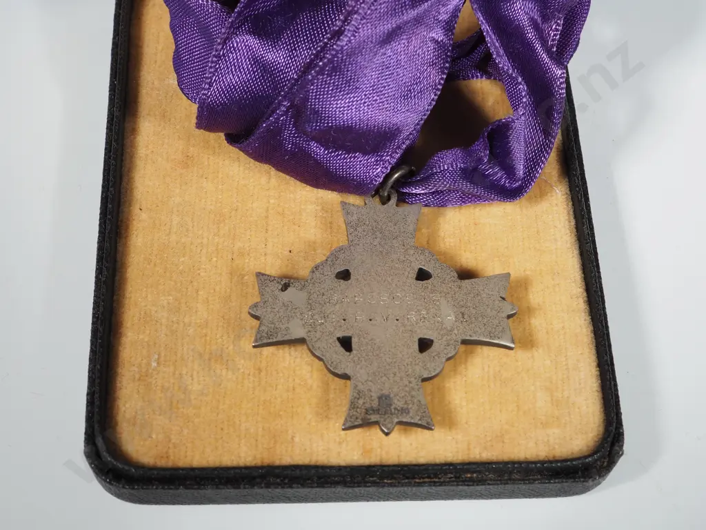 New Zealand Memorial Cross to Sjt P V Renai RAF Image 1++