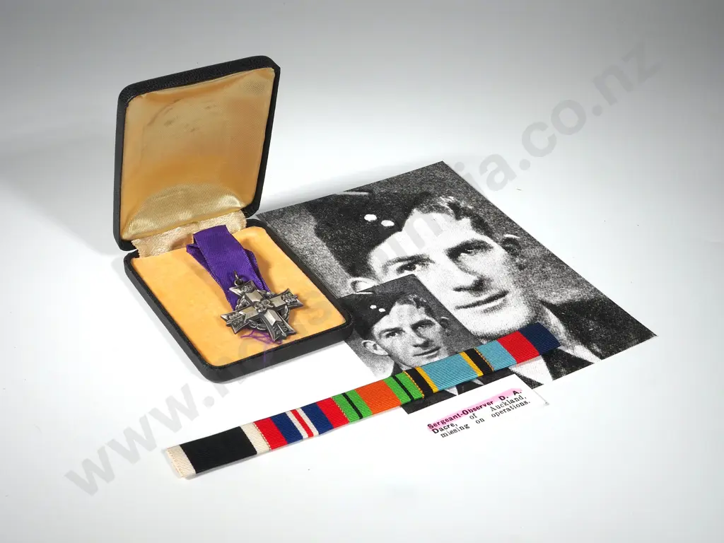 New Zealand Memorial Cross to Sergeant D A Dacre RNZAF 21st June 1941 Image 1++