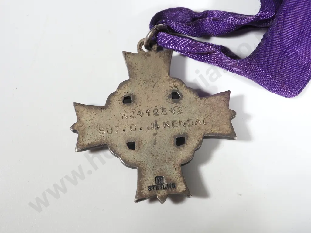 New Zealand Memorial Cross to Sgt Christopher James Kendal & Air Crew Europe Group of 4 Image 1++