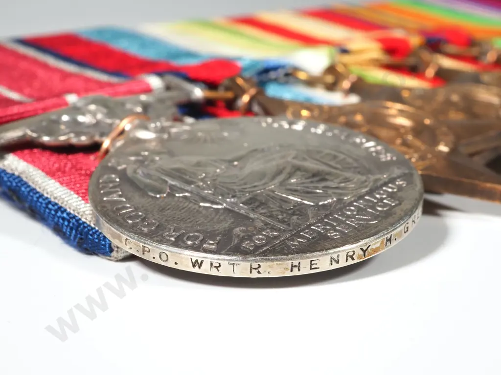 Royal Navy B.E.M. Group of 8 to Chief Petty Officer Henry H Greenslade Image 1++