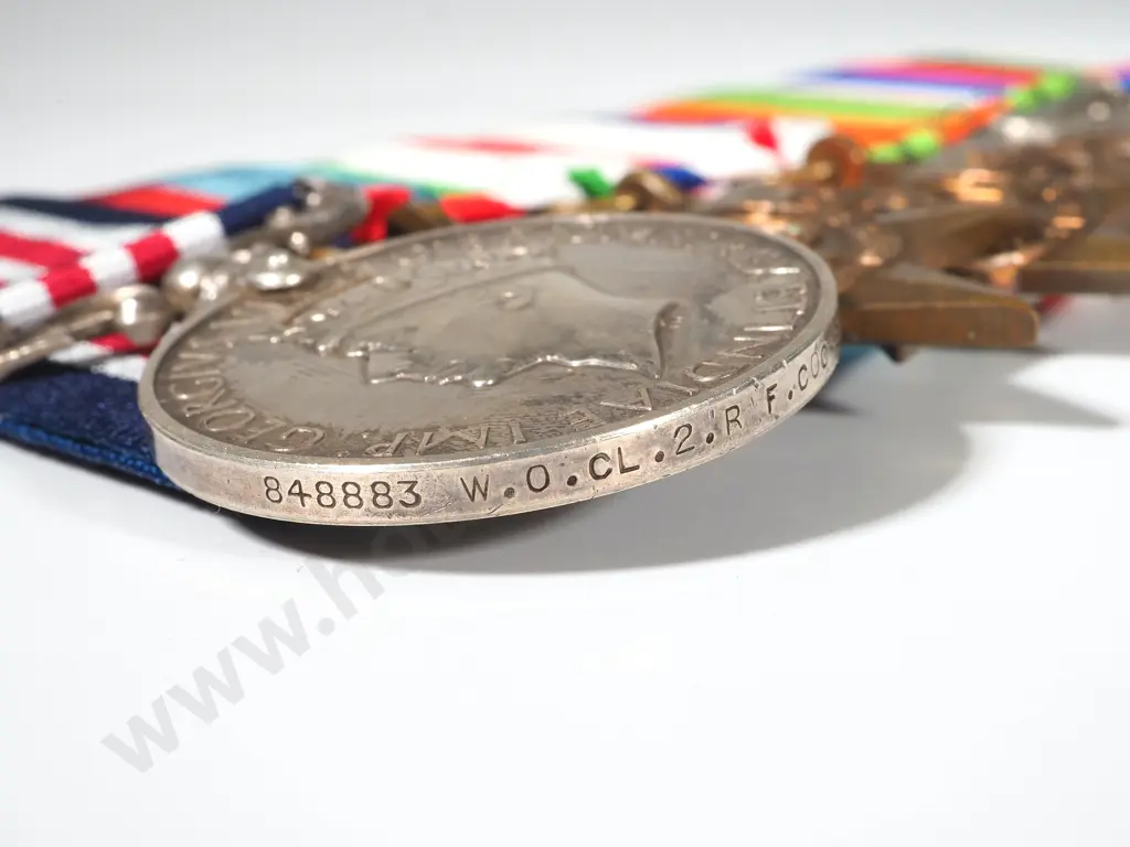 English WW2 MM Group of 7 to Reg Frank Cockel R.F.A 8th Army - Extensive Articles on Recipiant Image 1++