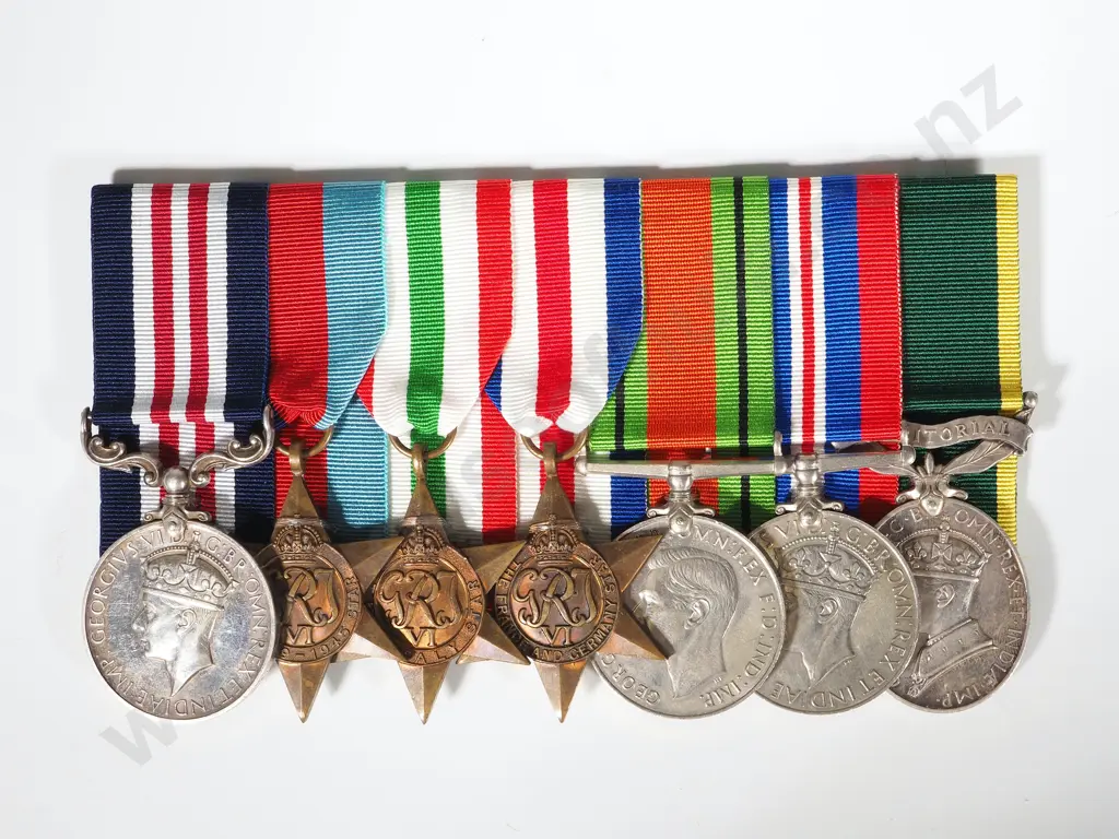 English WW2 MM Group of 7 to Reg Frank Cockel R.F.A 8th Army - Extensive Articles on Recipiant Image 1++