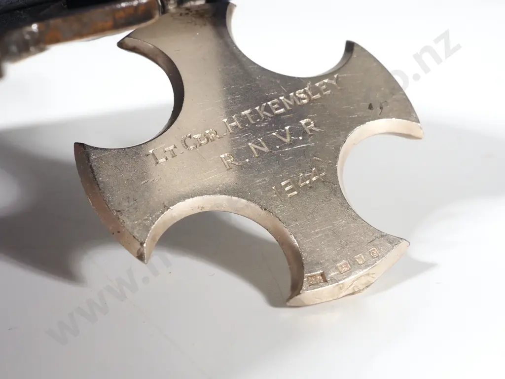 Scarce English DSC & Bar to Lt Commander Harold Kemsley RNVR Minelayer Image 1++