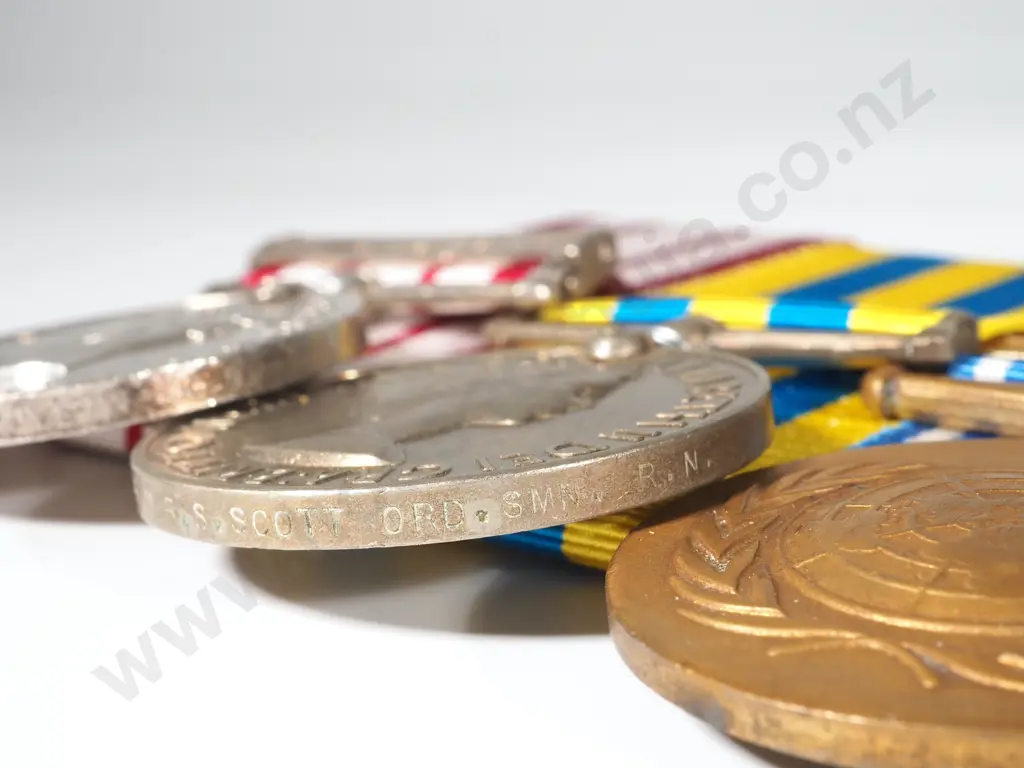 English Royal Navy Group of 3 To M.R.S Scott Royal Navy Image 1++