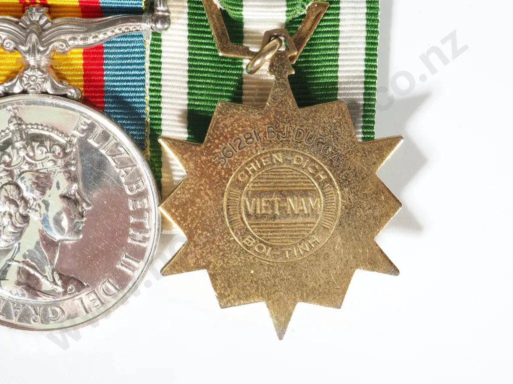 New Zealand Vietnam War Pair to B. J. Duggan - RNZA Image 1++