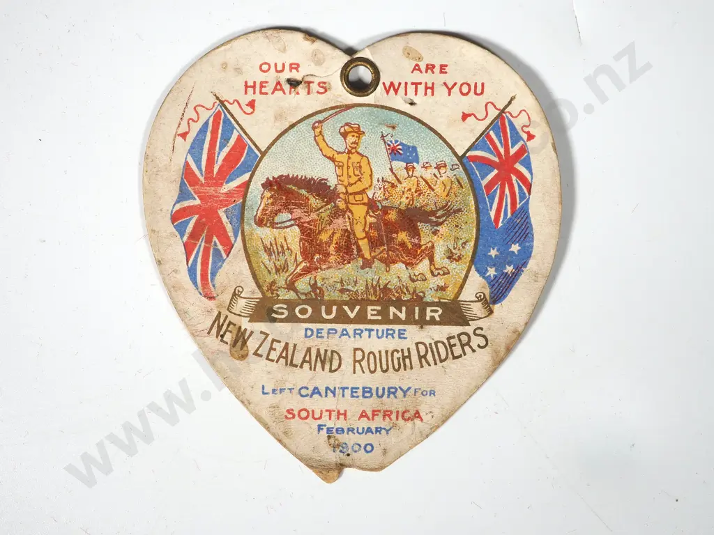 Boer War New Zealand Rough Riders Patriotic Bookmark Image 1++