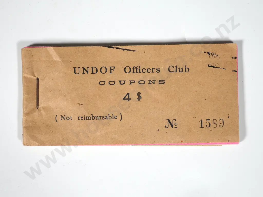 UN DOF Officers Club Coupon Book - $4 - Unused Image 1++