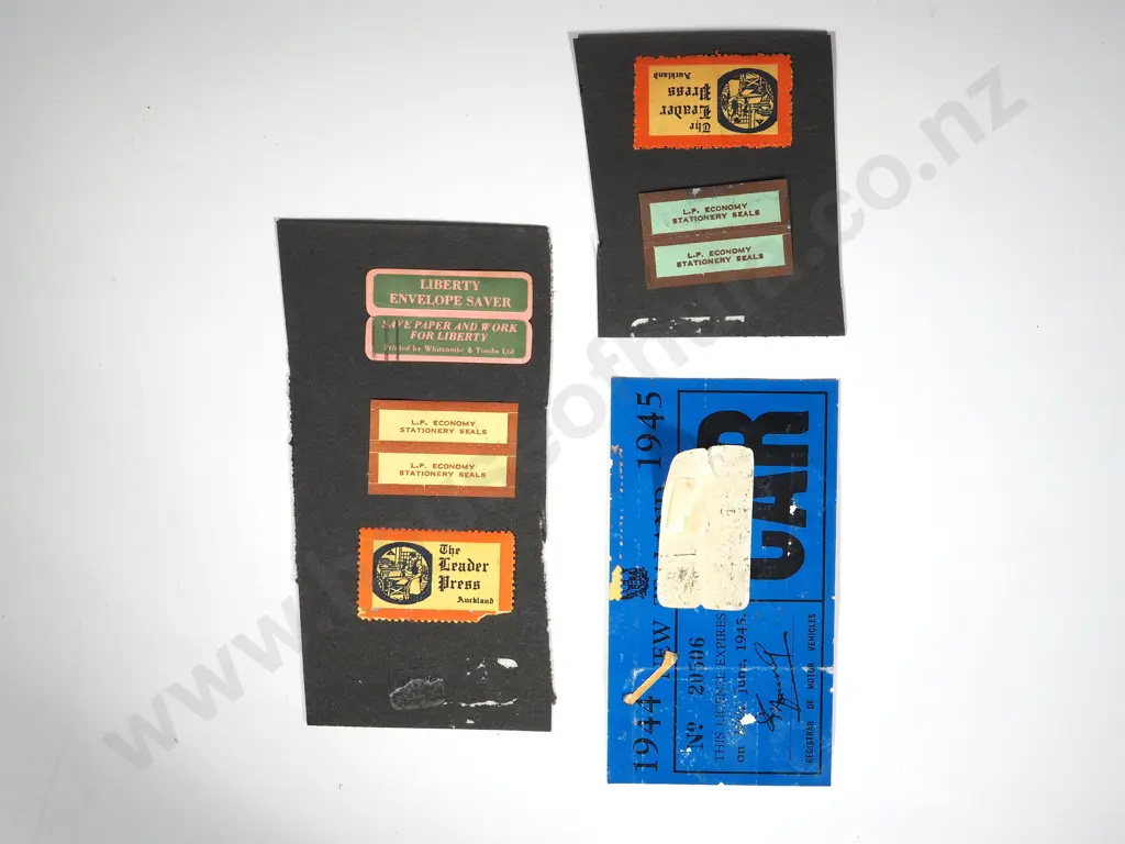 Scarce Lot of WW2 New Zealand Envelope Resealers Image 1++