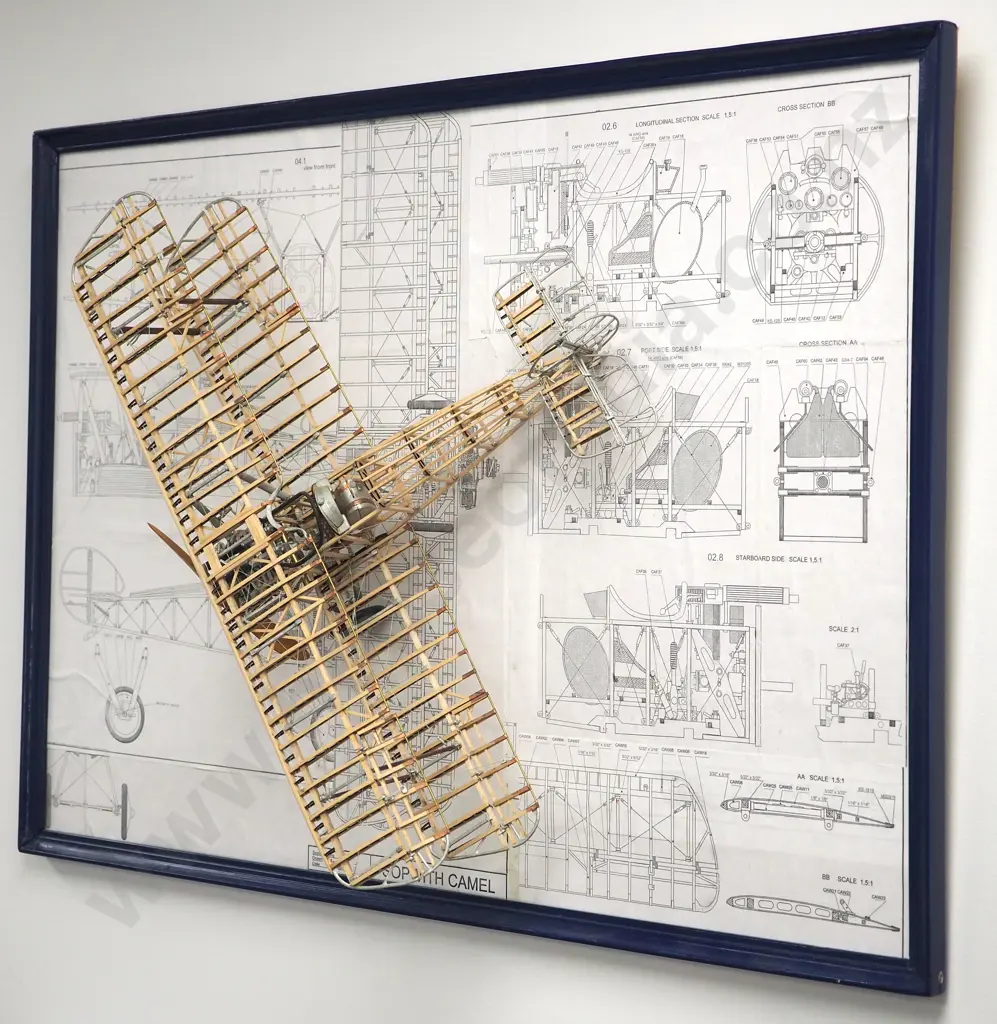 Model of Sopworth Camel (No Skin). Metal & Wood & Original Kit Box No MA1030 Image 1++