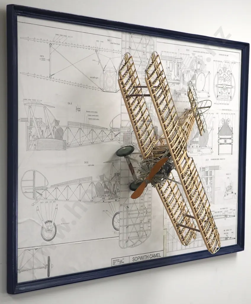Model of Sopworth Camel (No Skin). Metal & Wood & Original Kit Box No MA1030 Image 1++