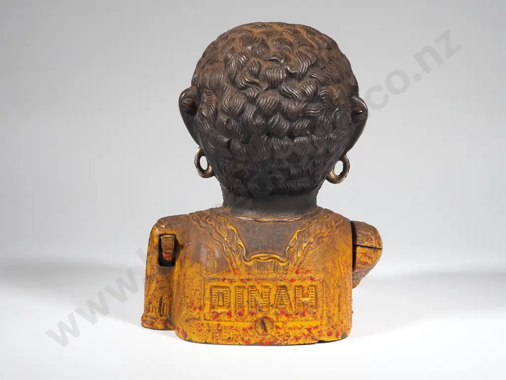 Exceptional Antique Cast Iron Money Box (Good original paint present)  Image 1++