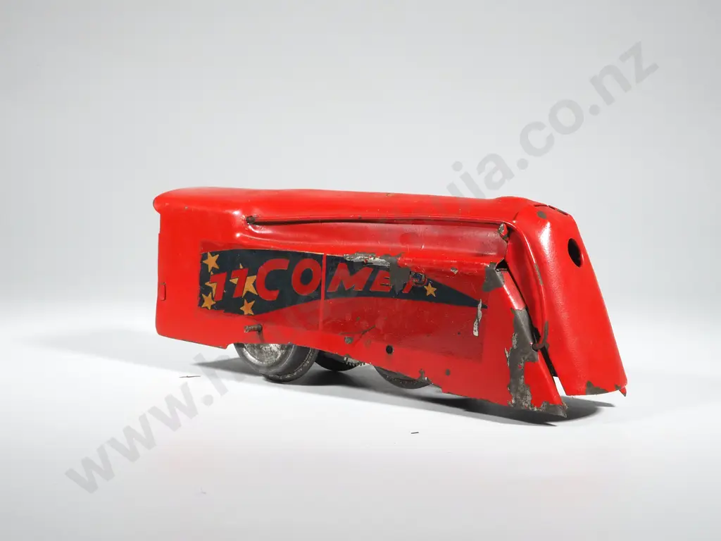 Rare Vintage Wind Up Tin Toy  Train "Comet 77' Image 1++