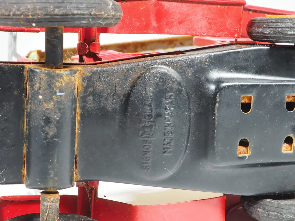 Vintage Japanese 1960S Bandai Tin Friction Car Panhard Lavassor Image 1++