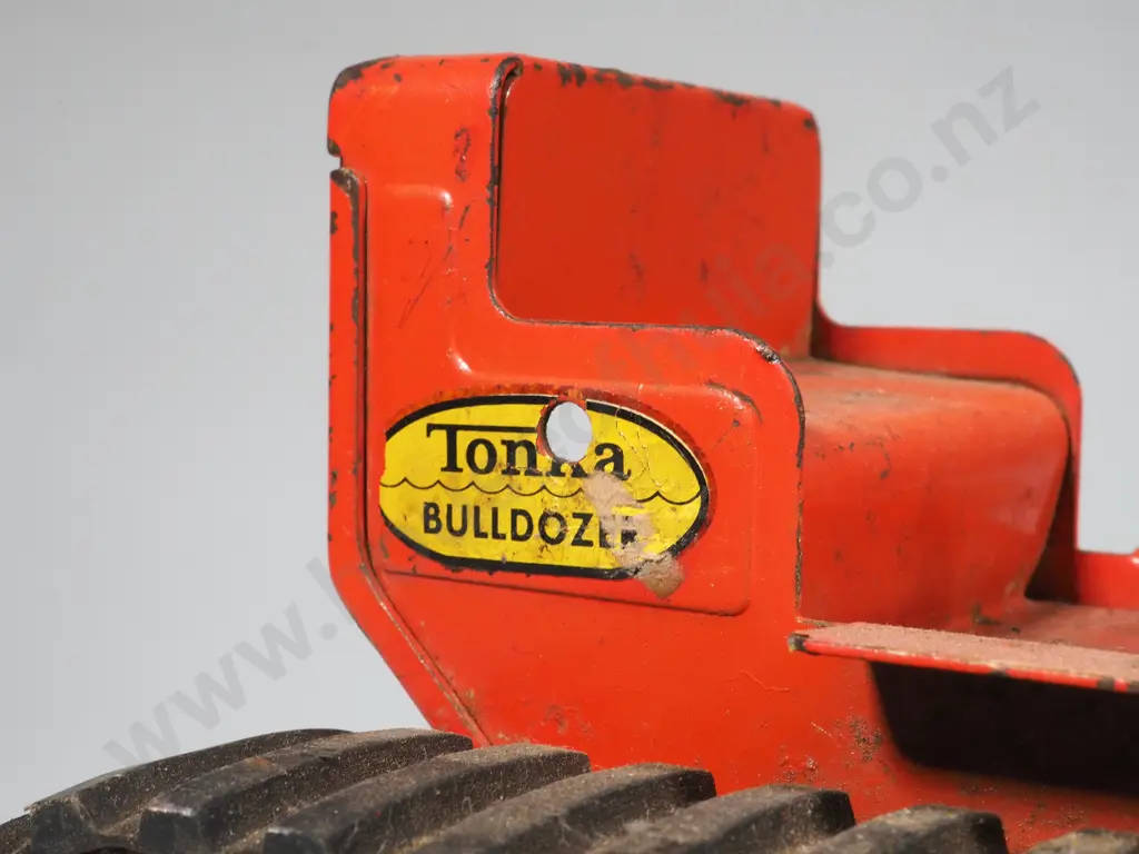 Vintage Tin Plate Tonka Bulldozer No. 100 Image 1++