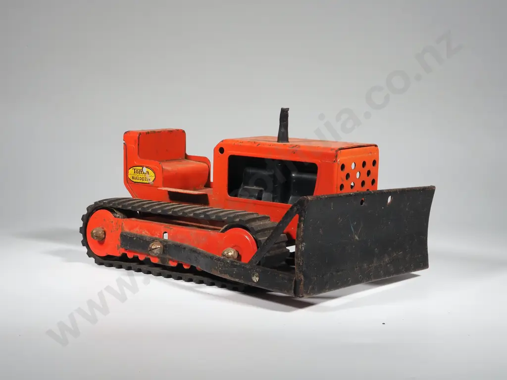 Vintage Tin Plate Tonka Bulldozer No. 100 Image 1++