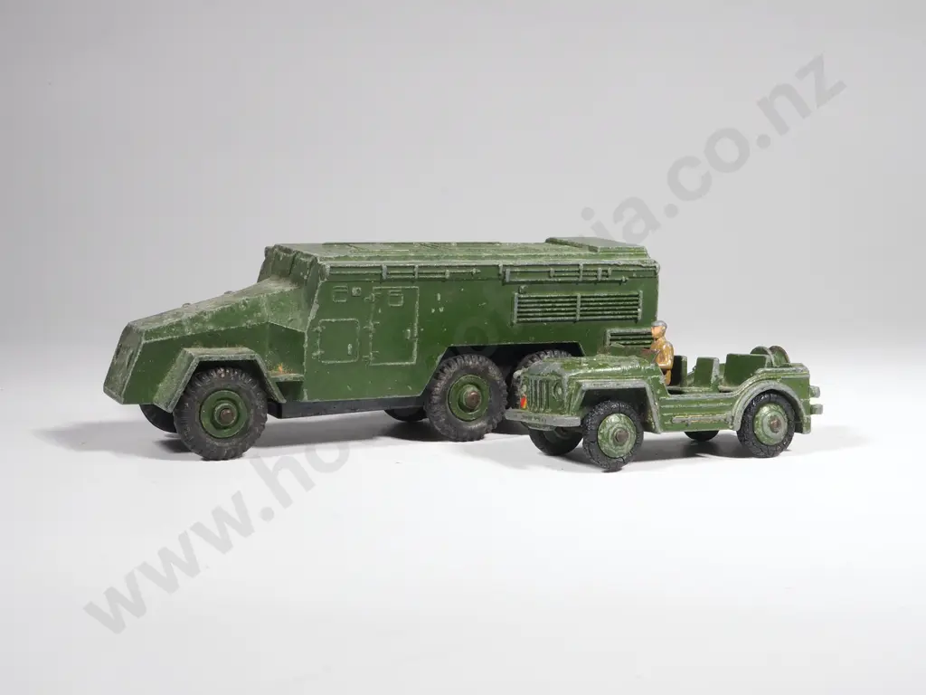 Dinky Toys Armoured Command Vehicle No.677 & Austin Champ No.674 A/F Image 1++
