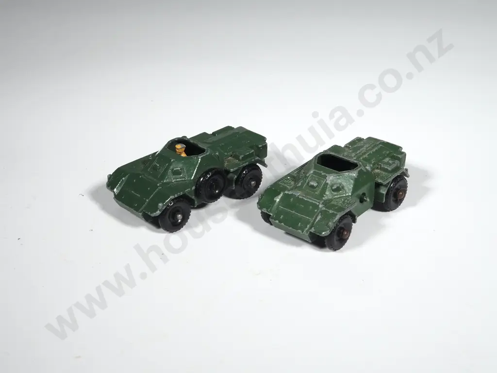 Two Matchbox Ferret Scout Car No. 61 - One Missing Driver Image 1++
