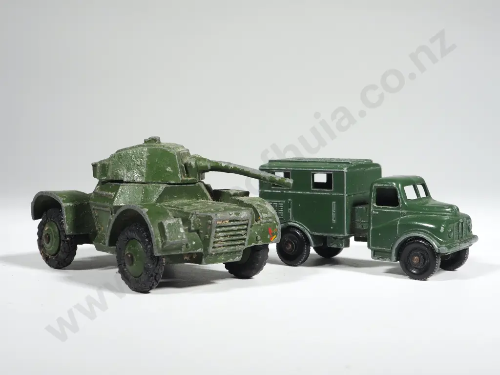 Dinky Armoured Car No 670 & Matchbox Austin Mk 2 Radio Truck No. 68 Image 1++