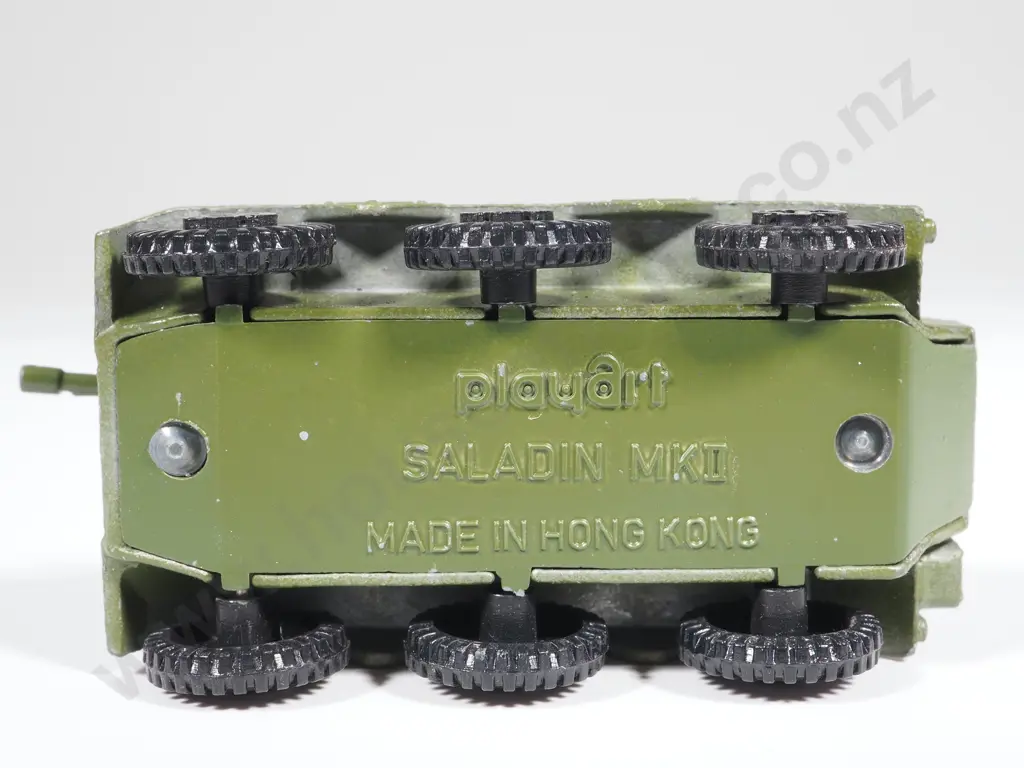Vintage Playart Saladin MK II Green Military Die Cast Vehicle Hong Kong Image 1++